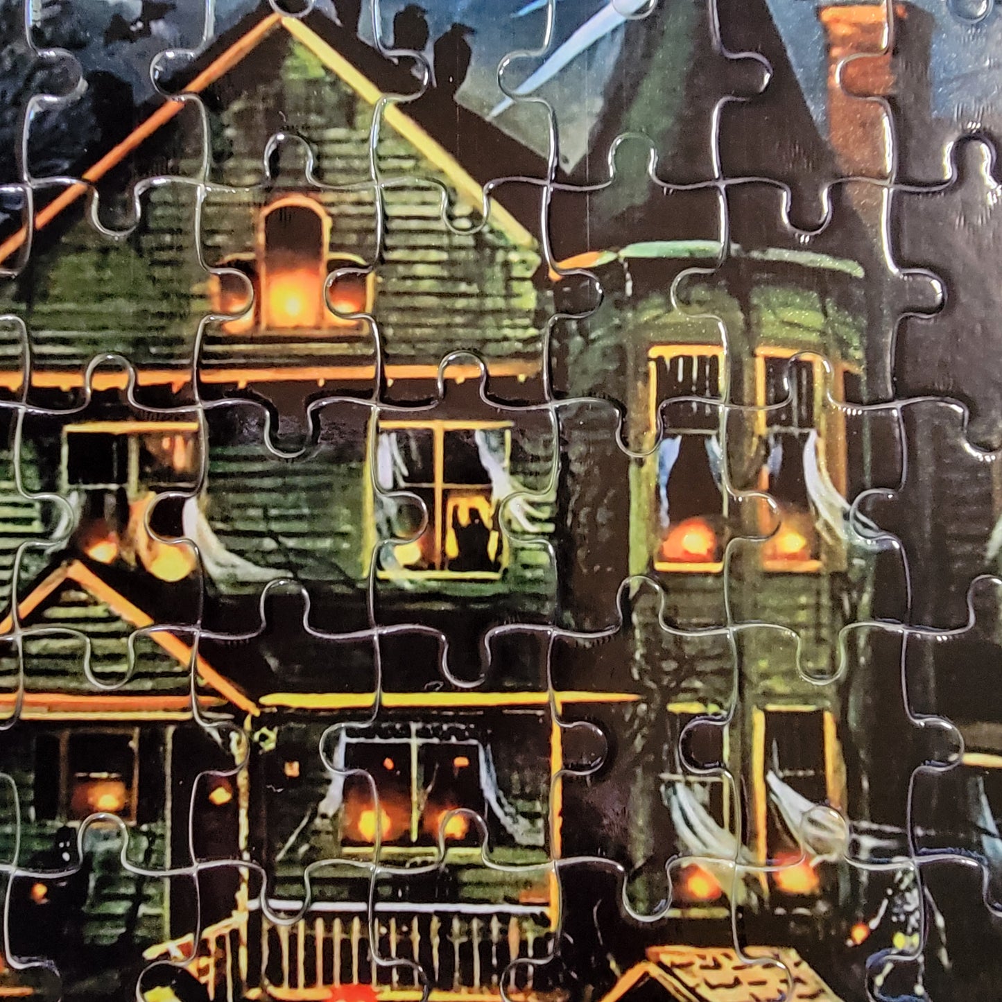 Ghost Haunted House Halloween Handmade Jigsaw Puzzle