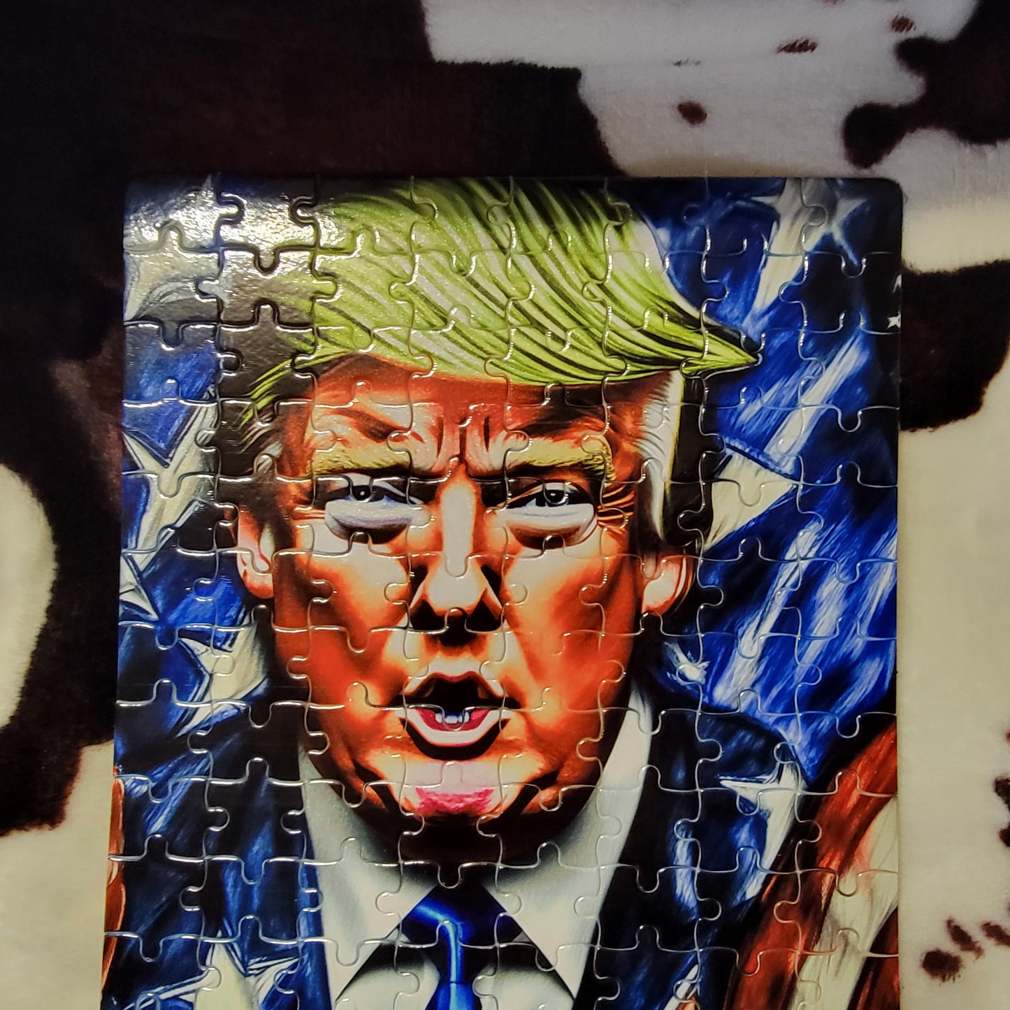 Trump Flag 120 PC Handmade Jigsaw Puzzle