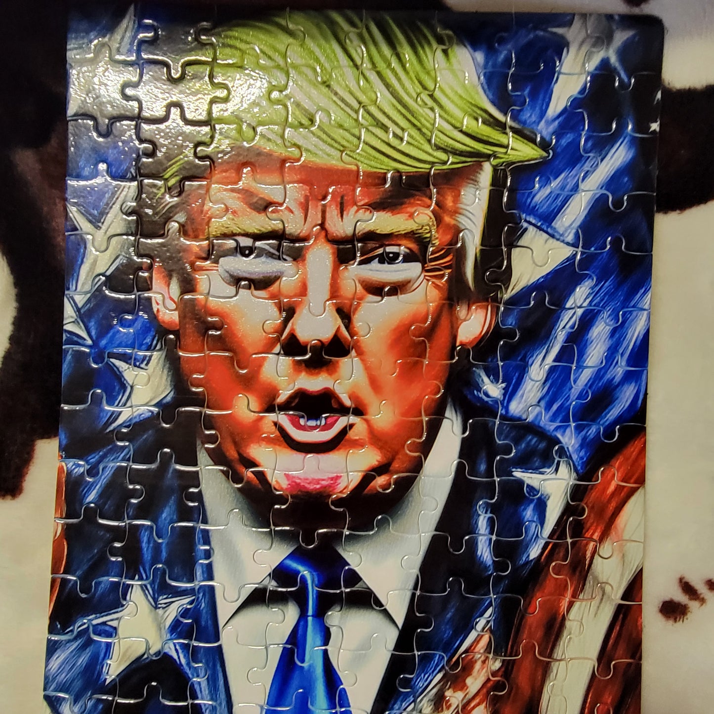 Trump Flag 120 PC Handmade Jigsaw Puzzle