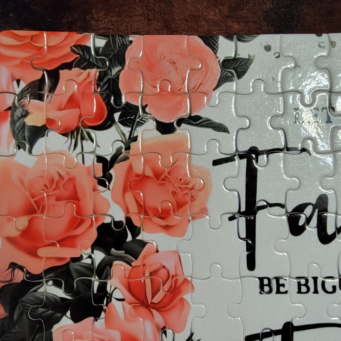 Faith Floral 120 Piece Handmade Jigsaw Puzzle