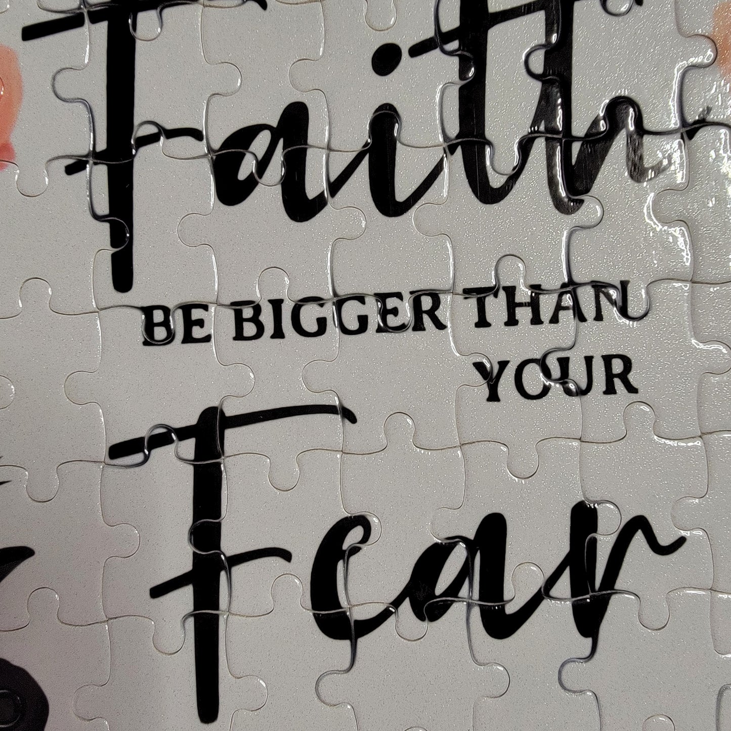 Faith Floral 120 Piece Handmade Jigsaw Puzzle