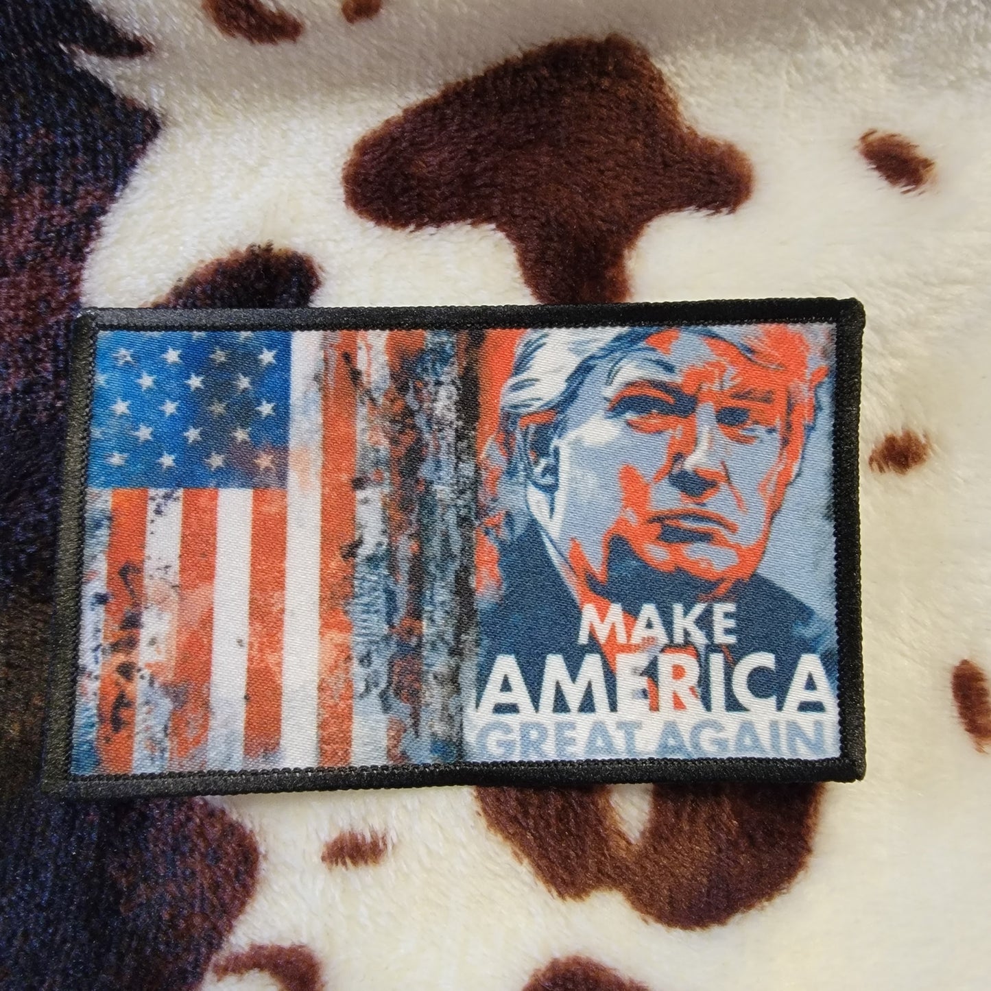 Trump Make America Flag Hat Patch