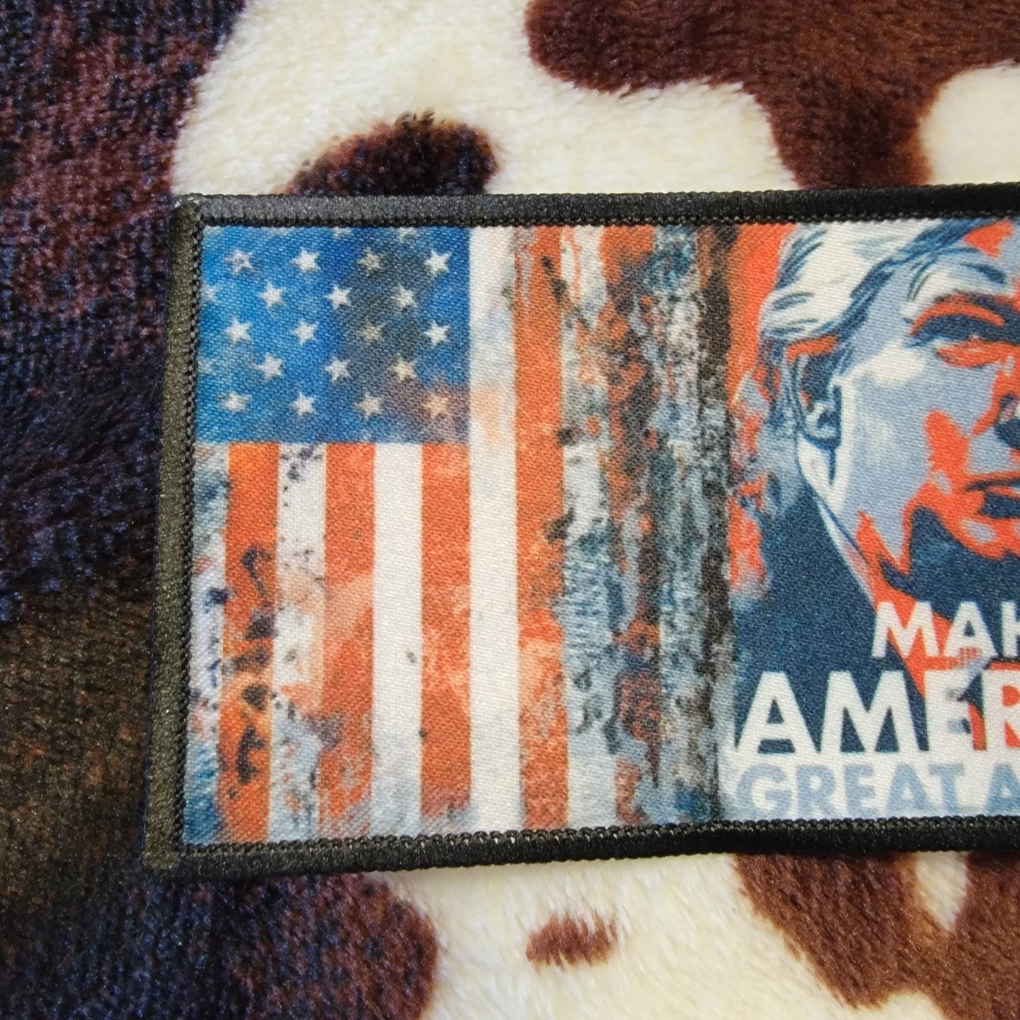 Trump Make America Flag Hat Patch