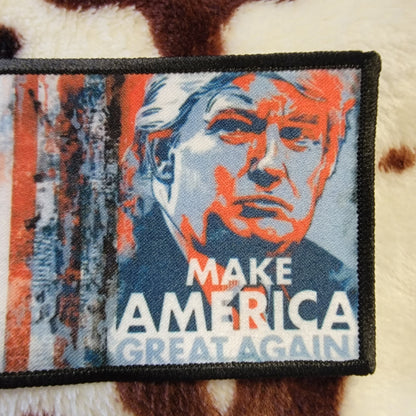 Trump Make America Flag Hat Patch