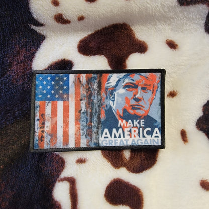 Trump Make America Flag Hat Patch