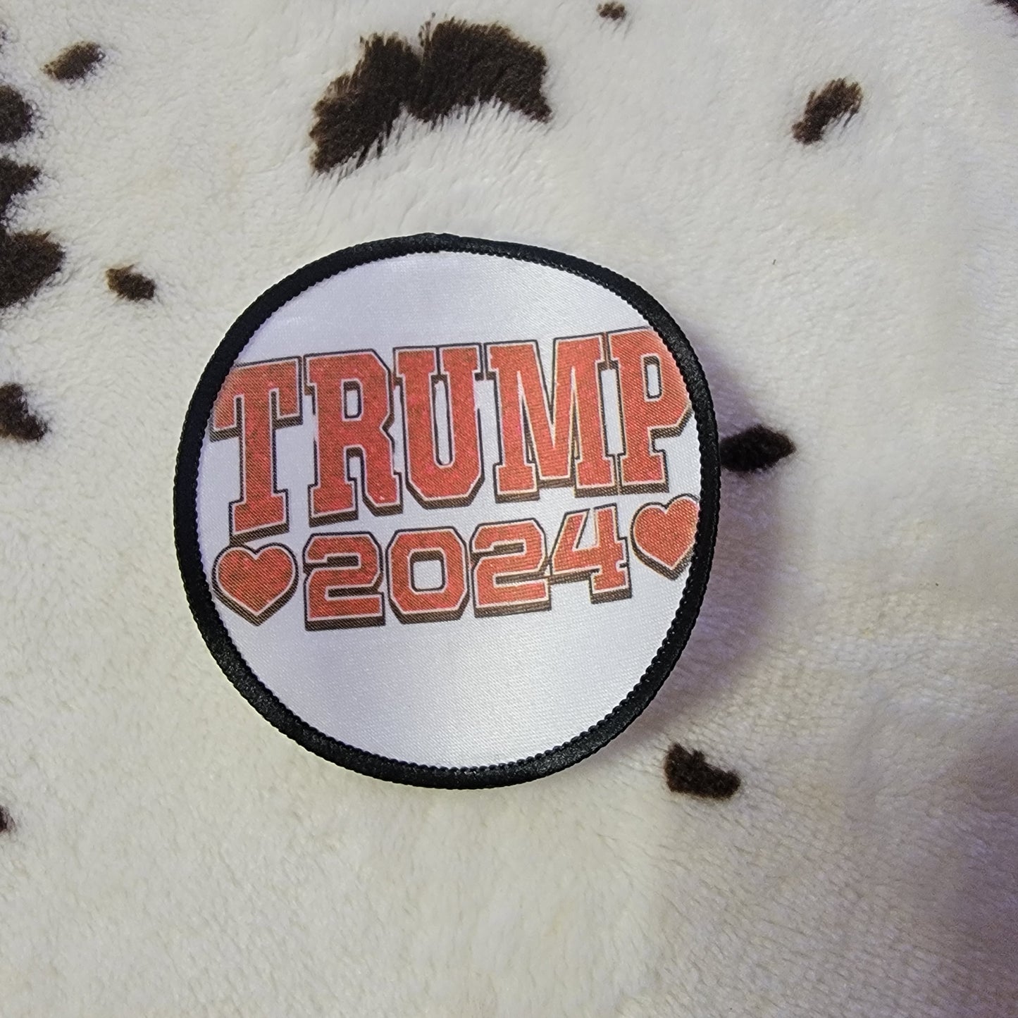 Trump 2024 Hearts Hat Patch