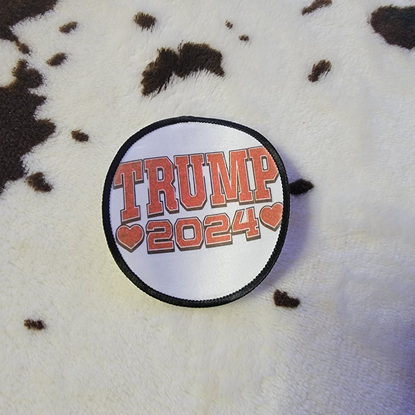 Trump 2024 Hearts Hat Patch