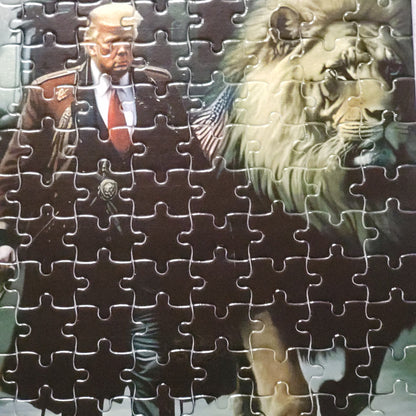 Trump Lion 120 PC Handmade Jigsaw Puzzle