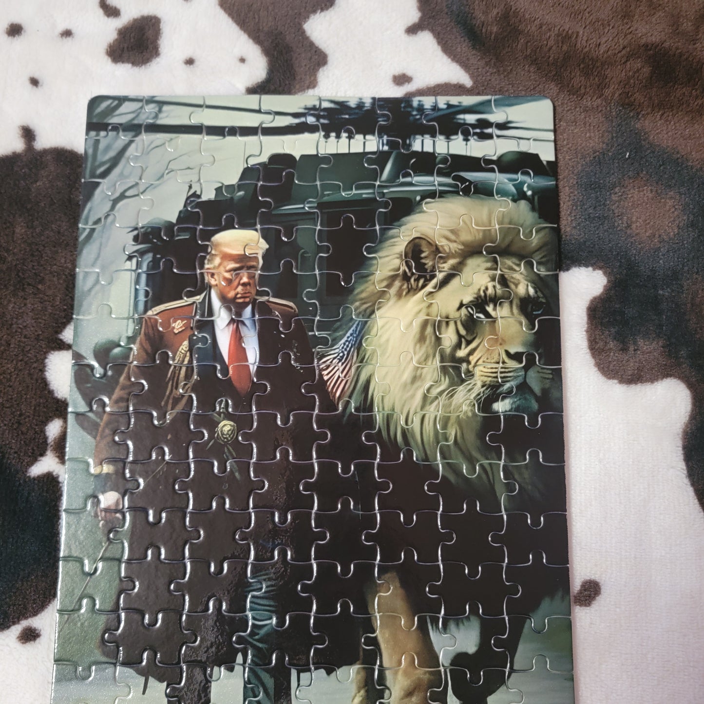 Trump Lion 120 PC Handmade Jigsaw Puzzle