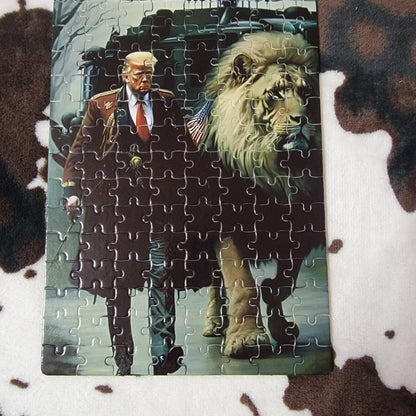 Trump Lion 120 PC Handmade Jigsaw Puzzle