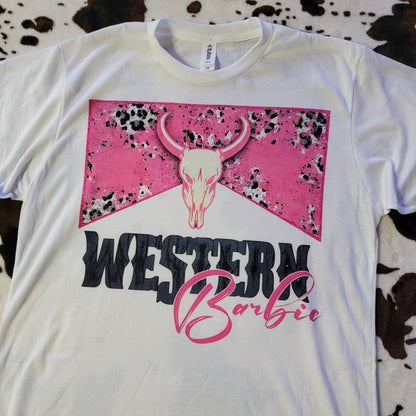 Western Barbie Graphic T-Shirt