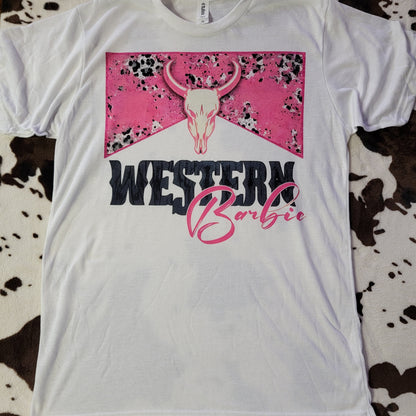 Western Barbie Graphic T-Shirt