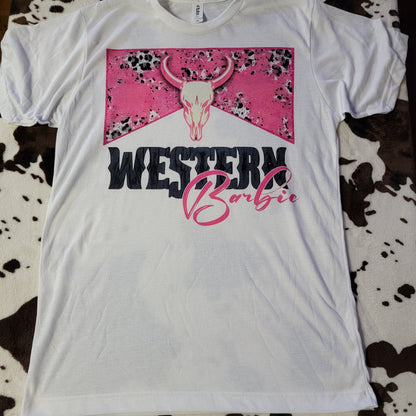 Western Barbie Graphic T-Shirt