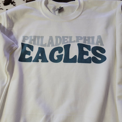 Eagles Football White Sweatshirt