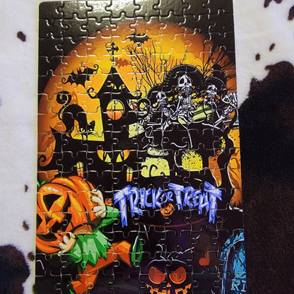 Trick Or Treat Halloween Handmade Jigsaw Puzzle