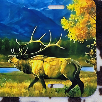 Wildlife Landscape Custom Handmade Car Tag License Plate