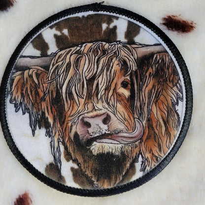 Cow Western Brown Hat Patch