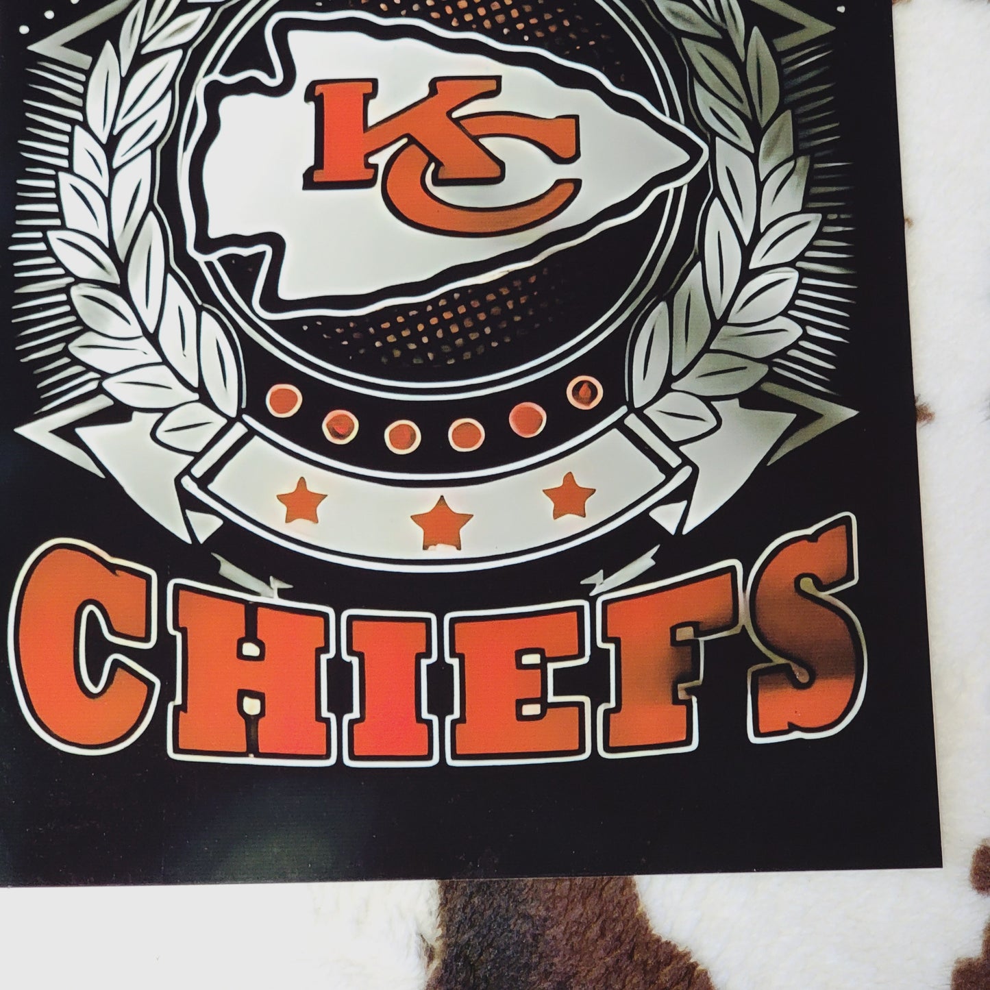 Kansas City Chiefs Football Metal Sign