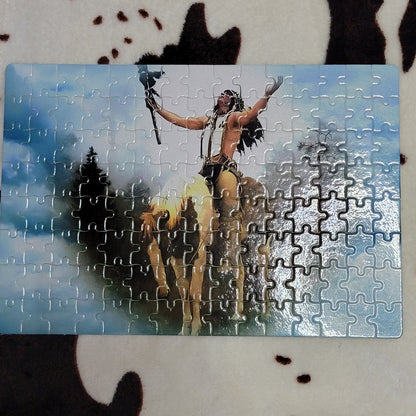 Indian Horse 120 Piece Handmade Jigsaw Puzzle