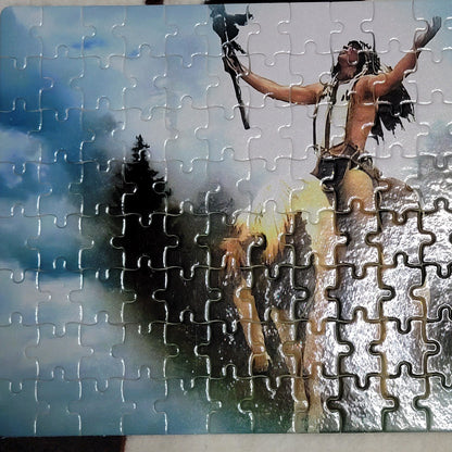 Indian Horse 120 Piece Handmade Jigsaw Puzzle