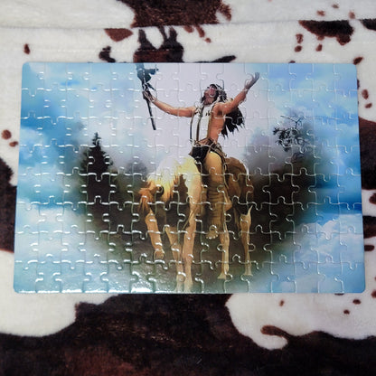 Indian Horse 120 Piece Handmade Jigsaw Puzzle