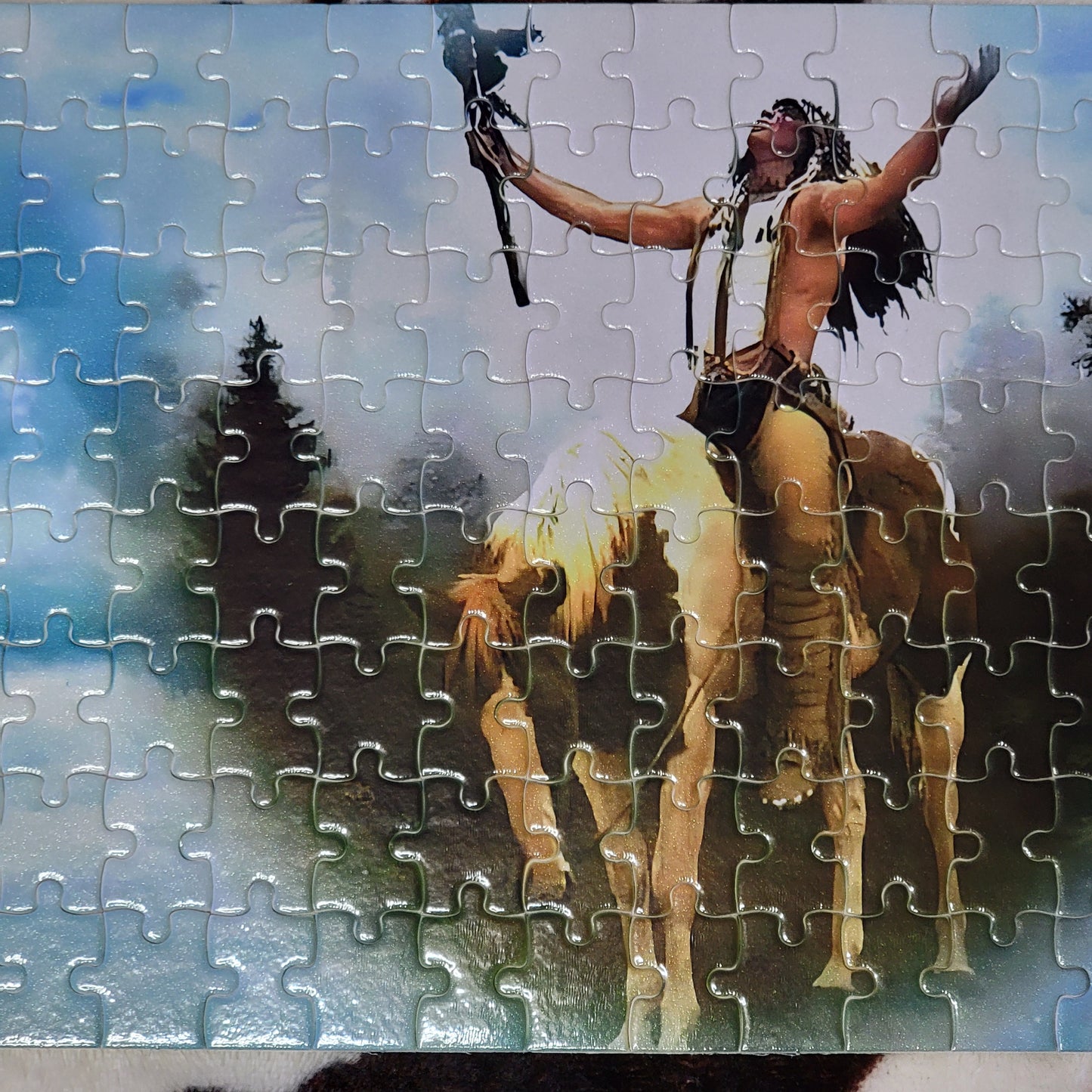 Indian Horse 120 Piece Handmade Jigsaw Puzzle