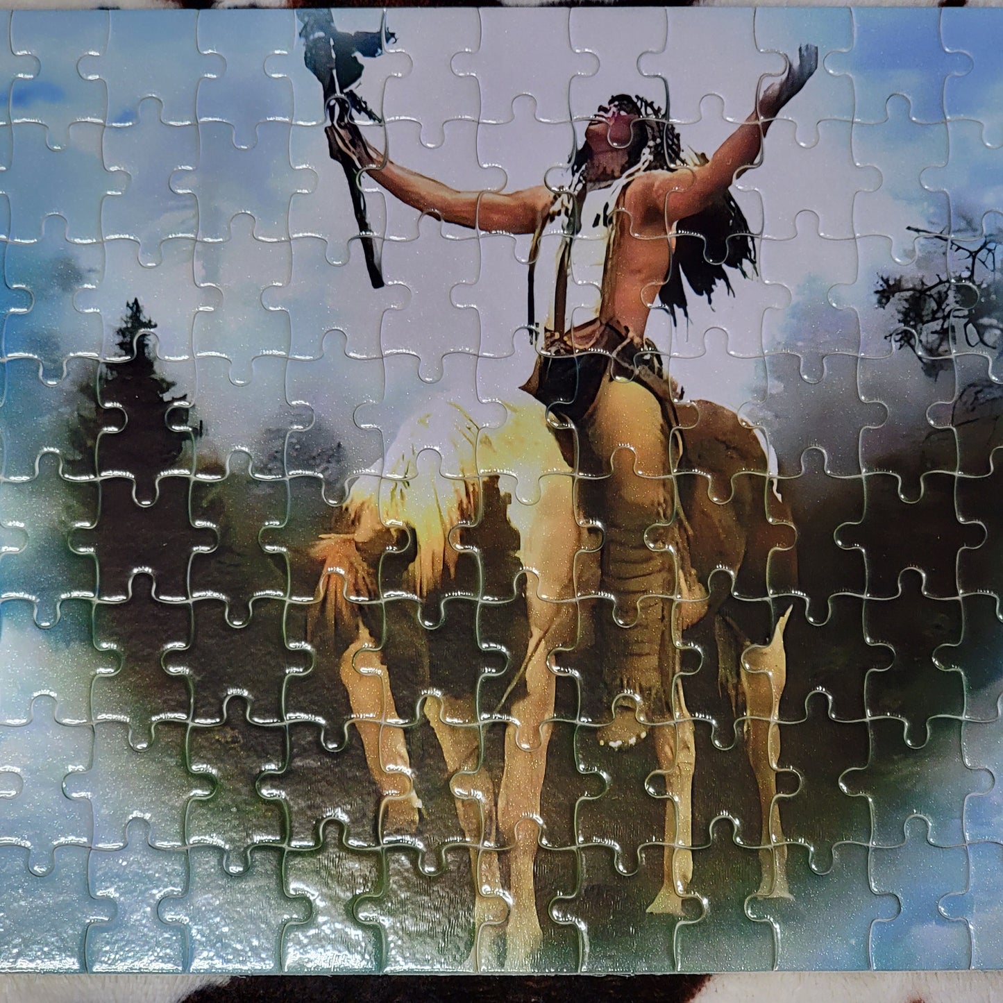 Indian Horse 120 Piece Handmade Jigsaw Puzzle