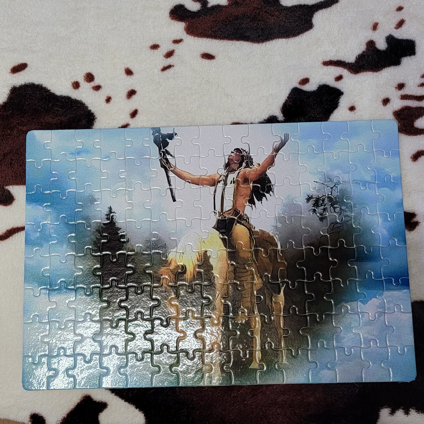 Indian Horse 120 Piece Handmade Jigsaw Puzzle