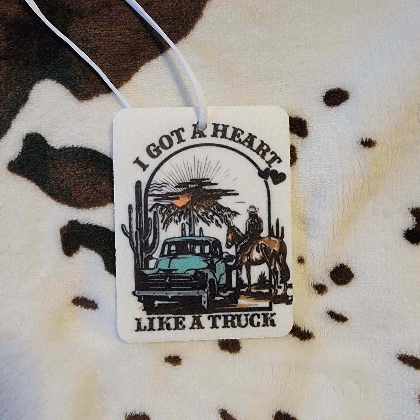 Heart Like A Truck Unscented Car Air Freshener Freshie