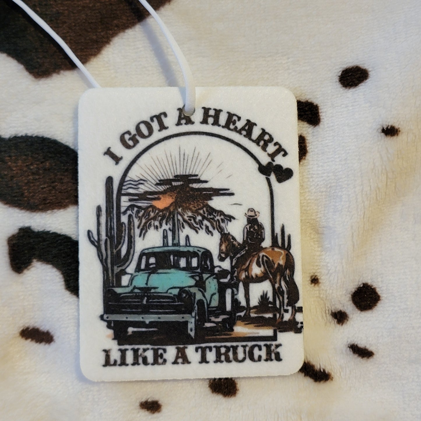 Heart Like A Truck Unscented Car Air Freshener Freshie