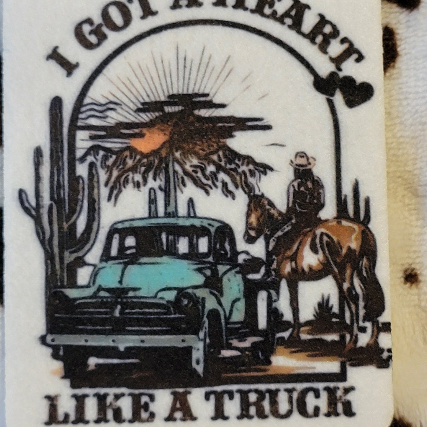 Heart Like A Truck Unscented Car Air Freshener Freshie