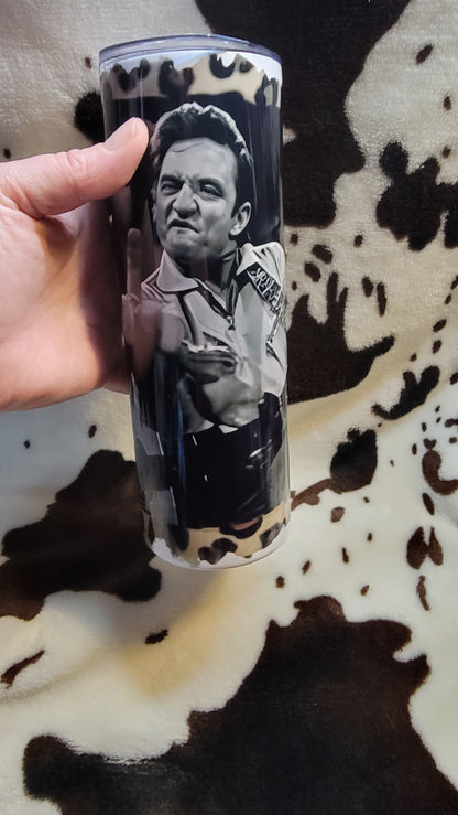 Johnny Cash 20oz Skinny Tumbler