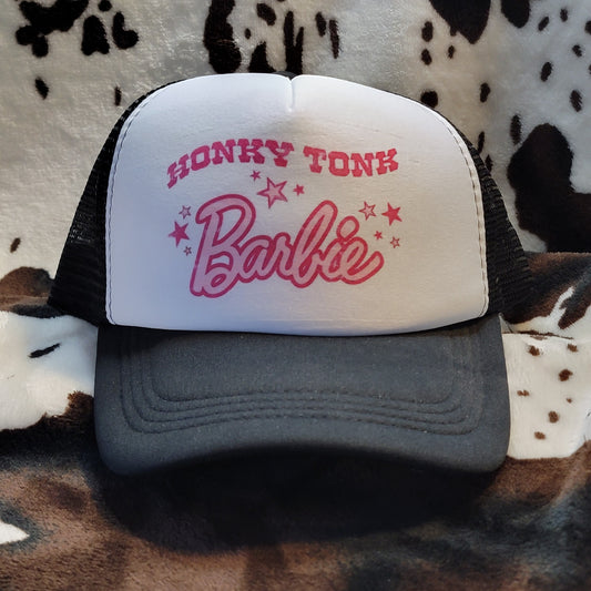 Honky Tonk Barbie Trucker Hat Snapback Foam Cap