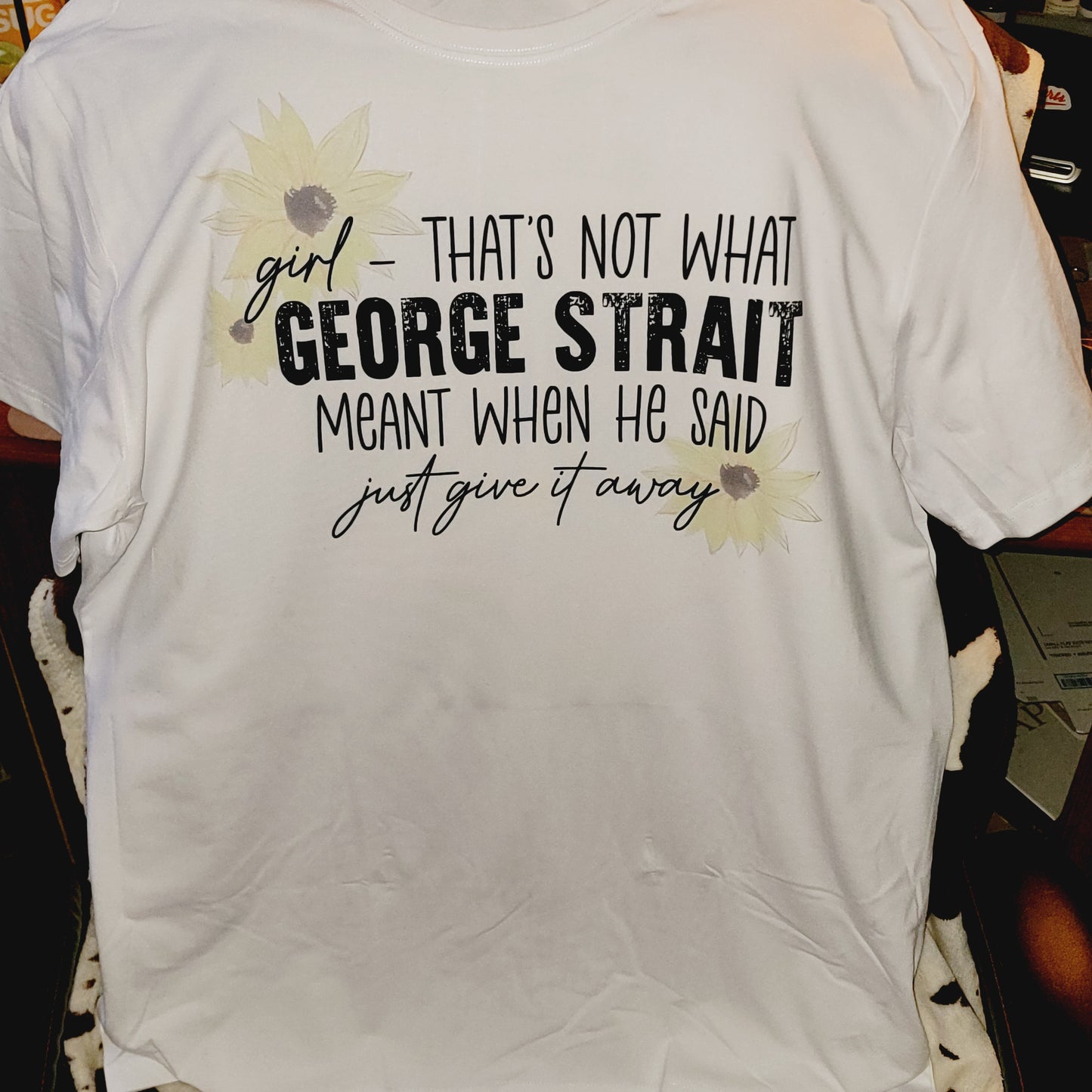 Just Give It Away Funny Western Tee Shirt