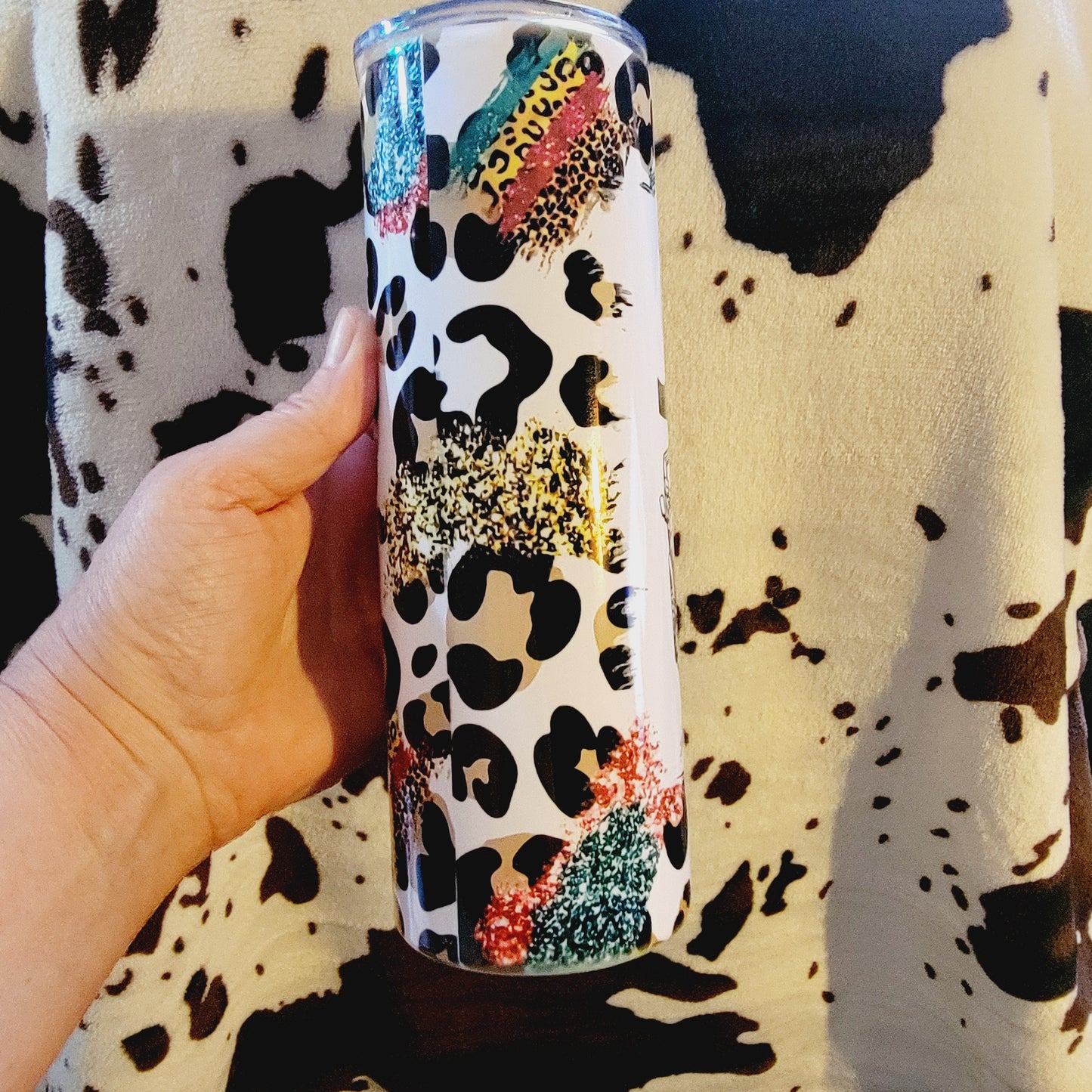 Animal Print Jeep Life 20oz Skinny Tumbler