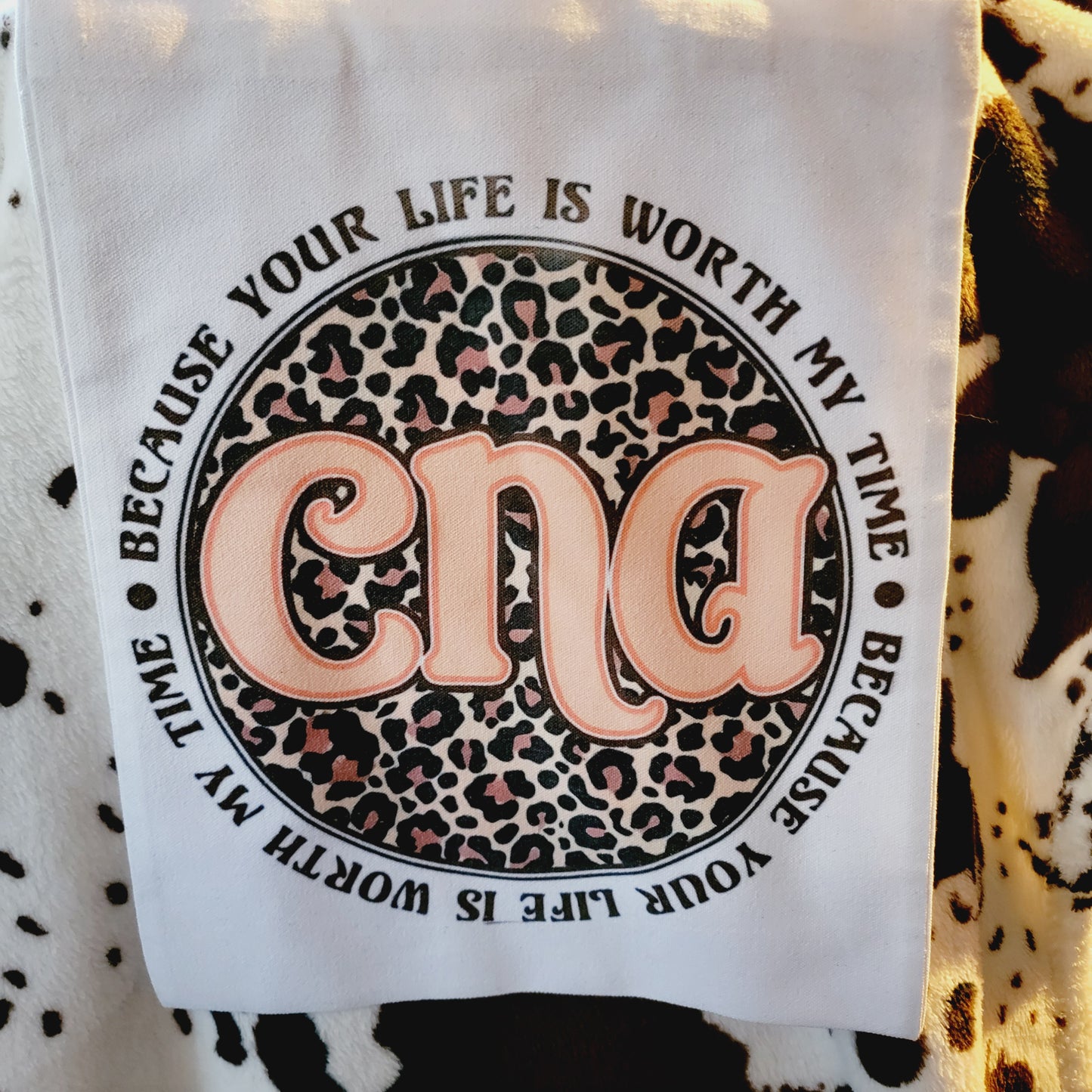 CNA Animal Print Canvas Tote Bag