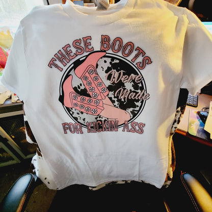 These Boots Western Tee Shirt