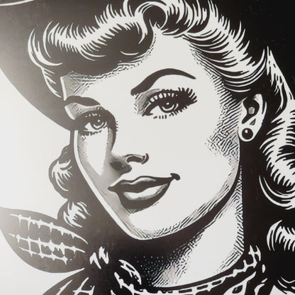 The Hell I Want Western Metal Sign