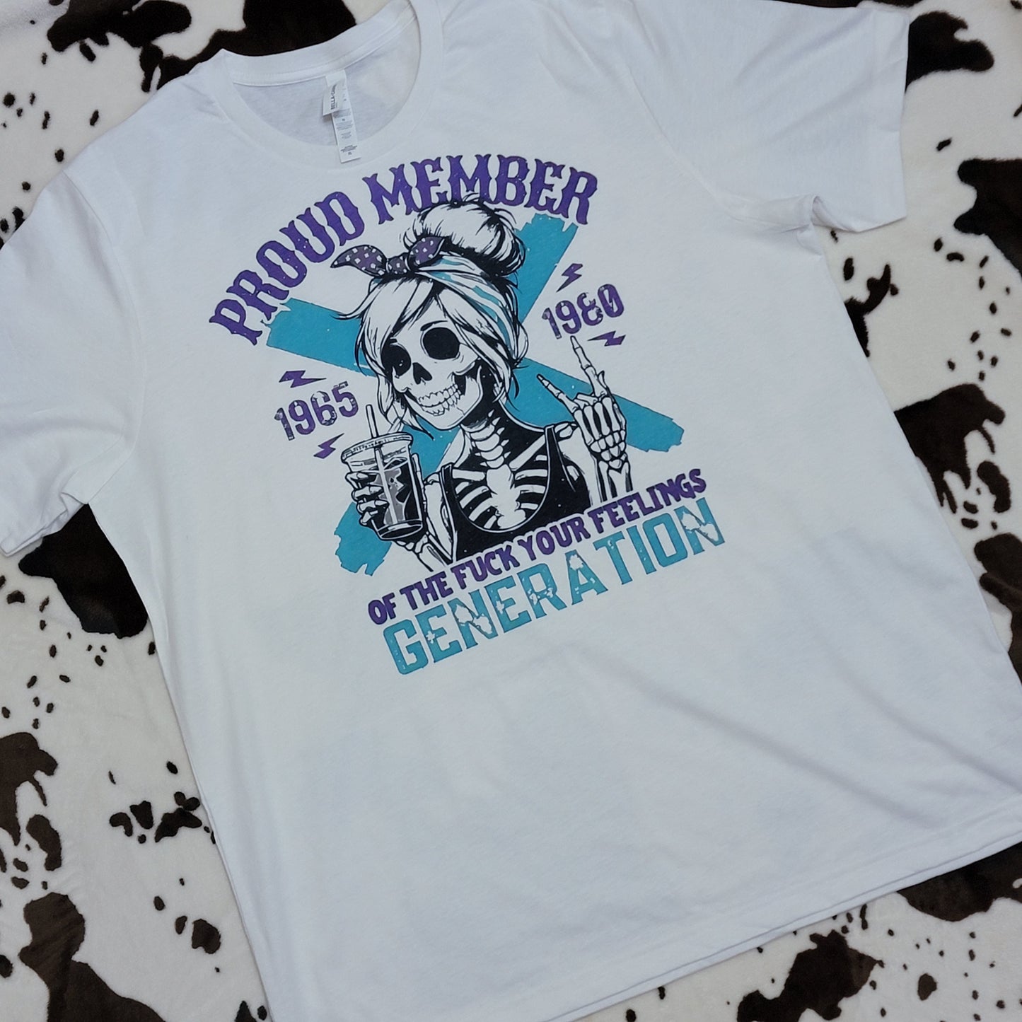 Proud Member GenX Skull Western Tee Shirt