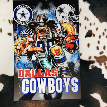 Dallas Cowboys Football Sports Metal Sign