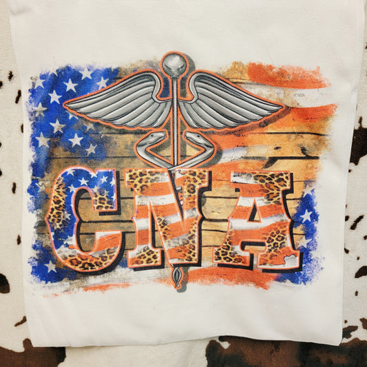 CNA USA Flag Canvas Tote Bag