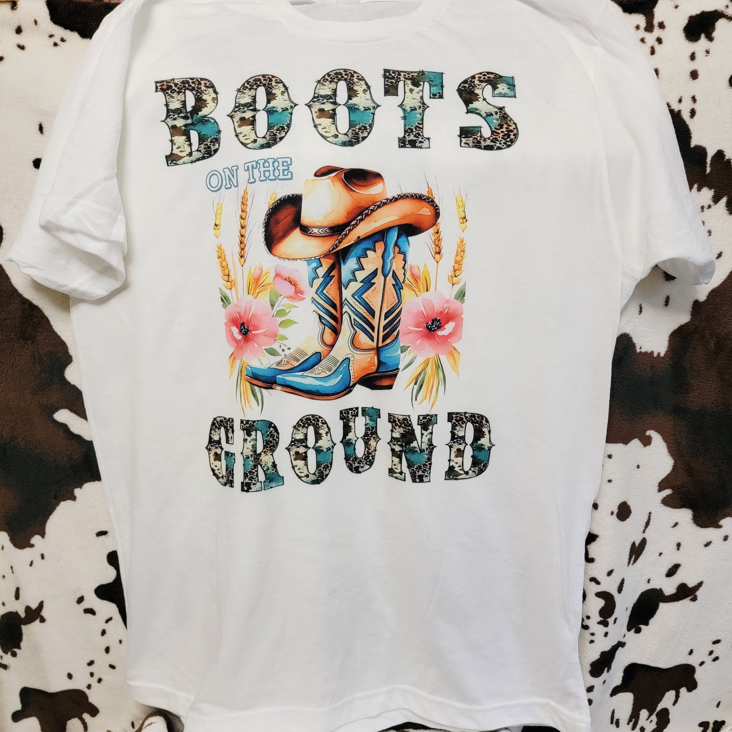 Boots On The Ground Western Graphic T-Shirt