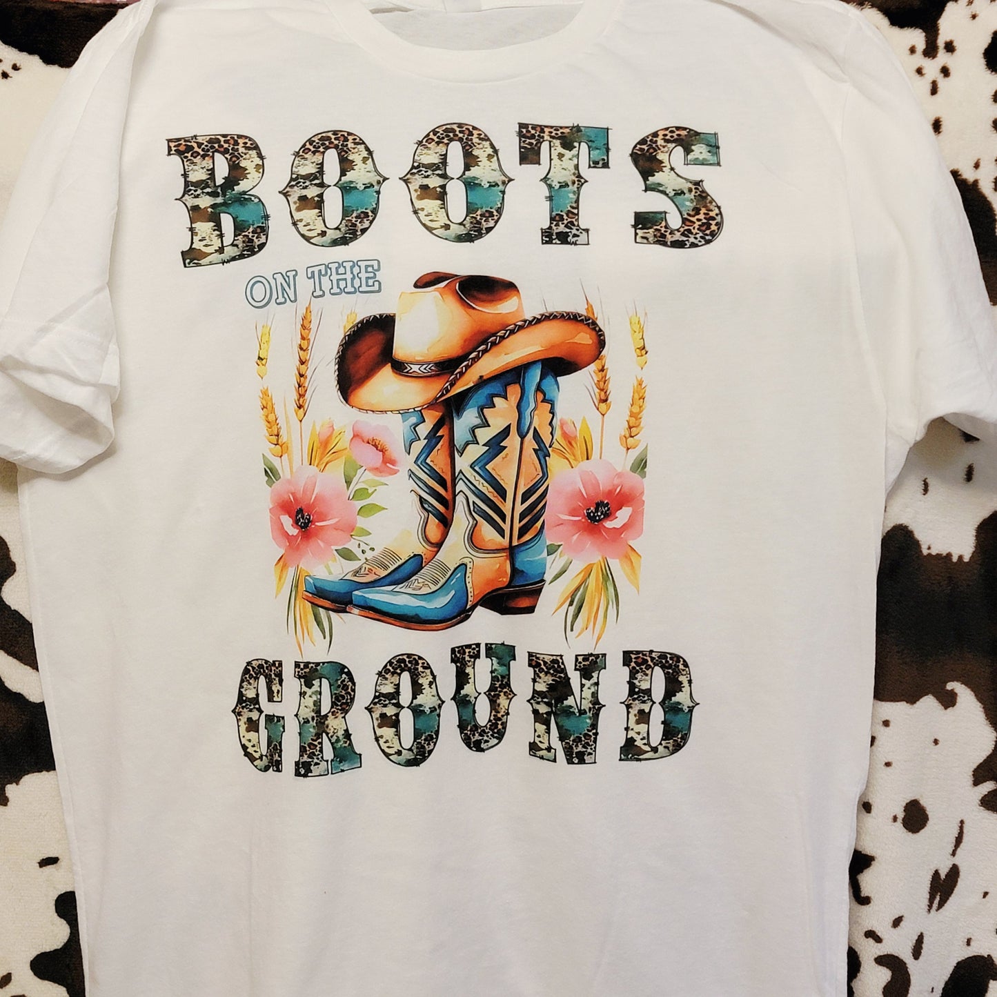 Boots On The Ground Western Graphic T-Shirt