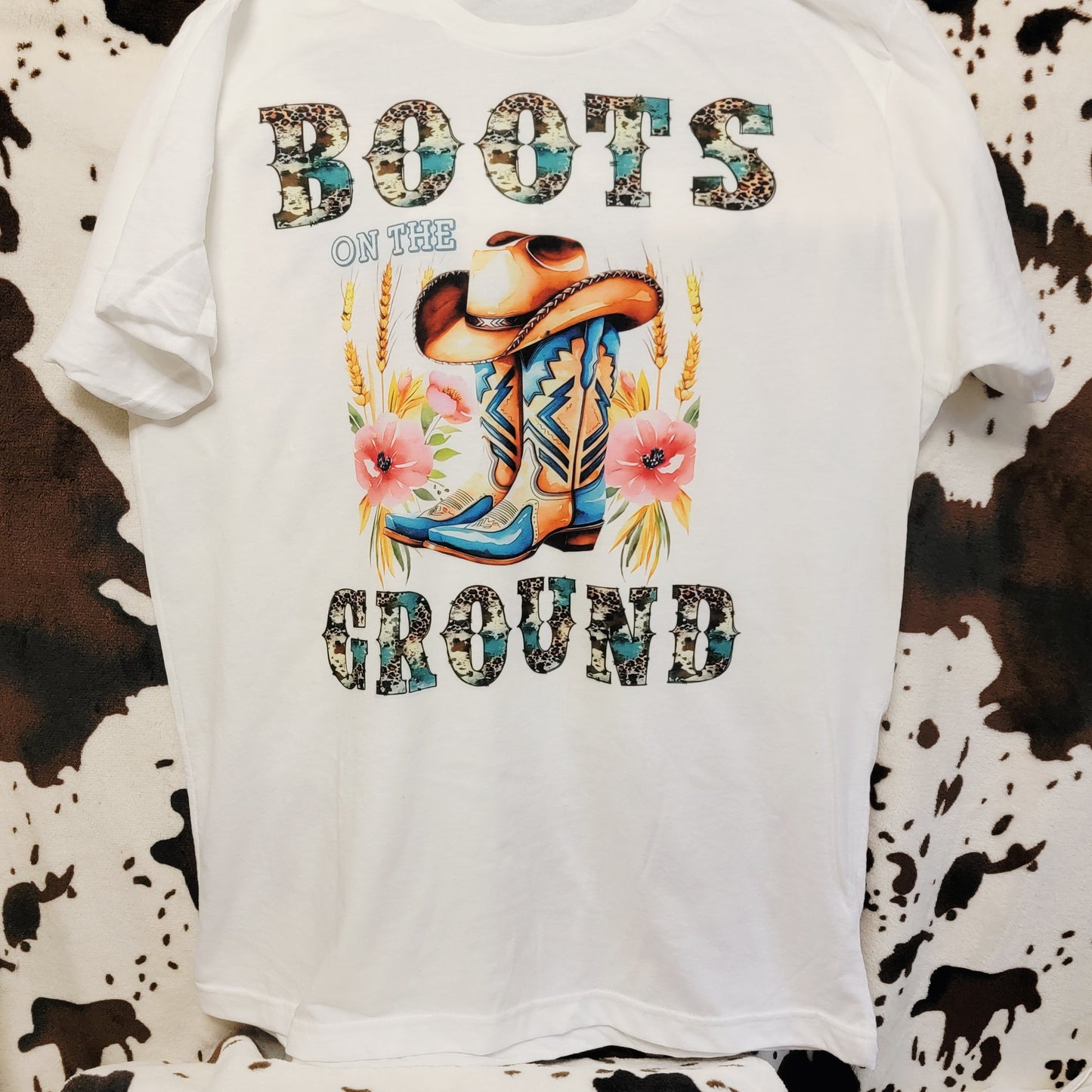 Boots On The Ground Western Graphic T-Shirt