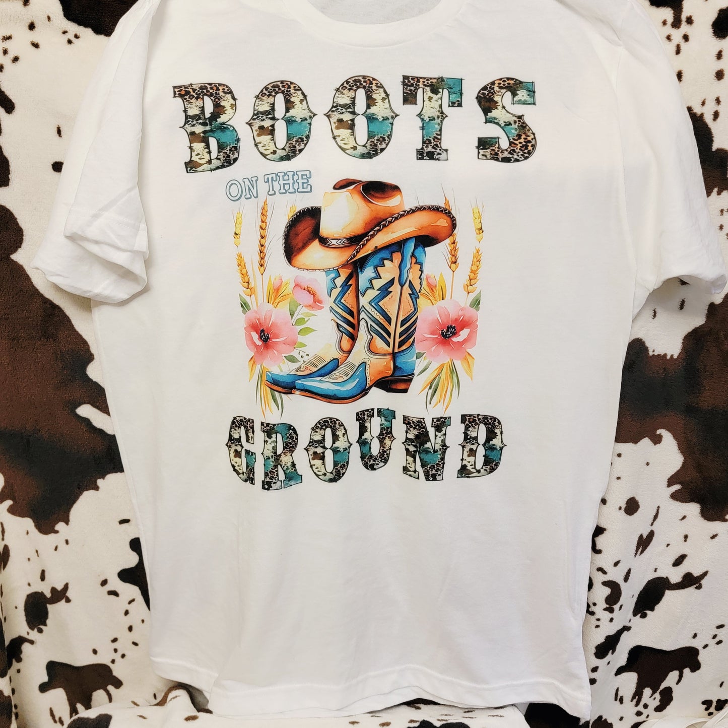Boots On The Ground Western Graphic T-Shirt