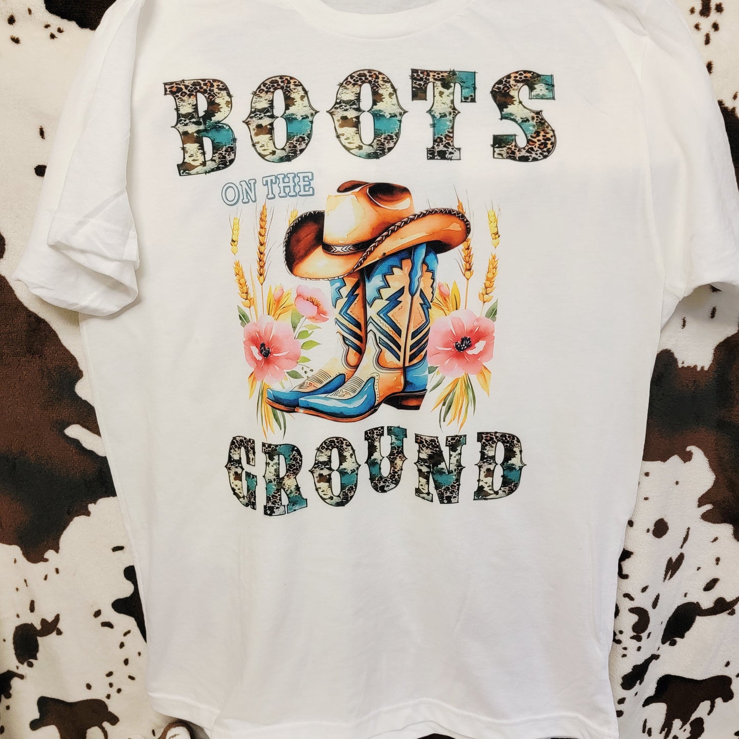 Boots On The Ground Western Graphic T-Shirt