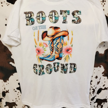 Boots On The Ground Western Graphic T-Shirt