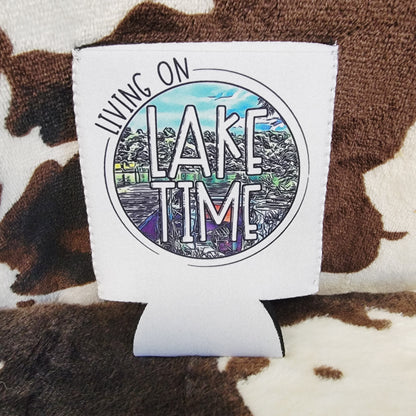 Lake Time Can Cooler Drink Holder Koozie