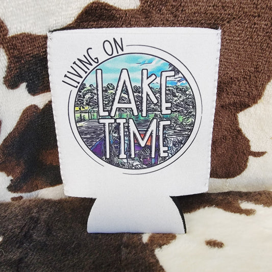 Lake Time Can Cooler Drink Holder Koozie