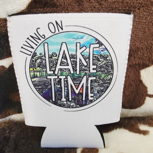 Lake Time Can Cooler Drink Holder Koozie